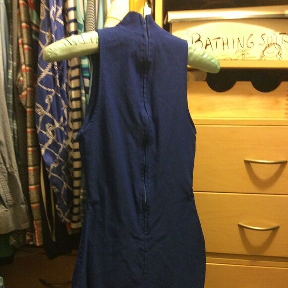 Guess dress XS royal blue, neck wrap. Stretchy. - Picture 9 of 11